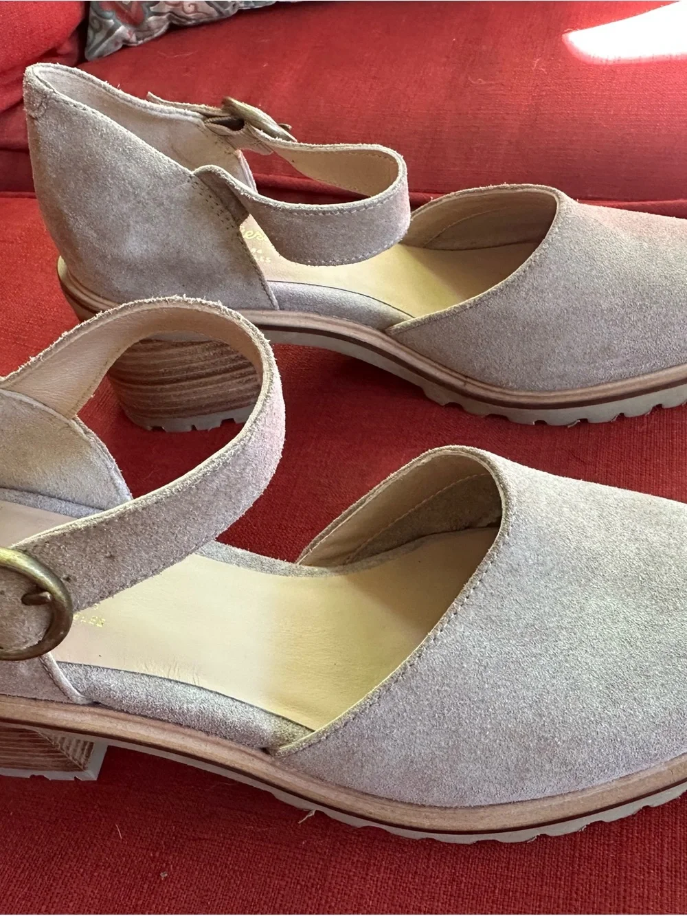 Seychelles Womens Lock and Key Suede Heeled Mary Jane